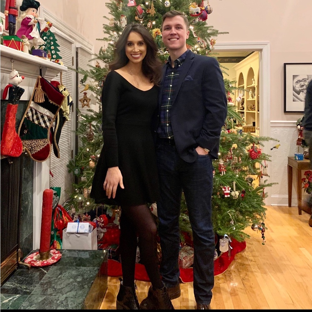 Club Monaco black sweater dress